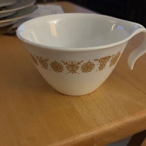 Corelle White Cup with Butterfly Floral Pattern